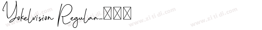 Yokelvision Regular字体转换